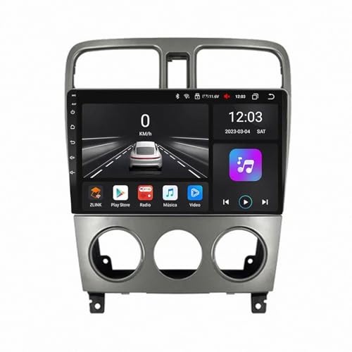 Navegador GPS para Subaru Forester 2004 2005 2006 2007 con guiado de carril y pantalla táctil 1G