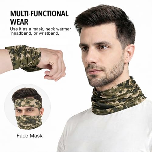 Image of MCAVOY Bandana & Neck Gaiter Scarf for Unisex Odor-Free, Breathable & Super Soft Multifunctional Headwear, Durable Face Mask, Headband, Neck Cover for Dust & Sun Protection, Free Size
