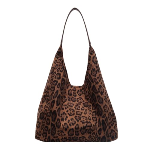 YFGBCX Leopard Tote Bag for Women Cheetah Purse Brown Vintage Hobo Bag Large Capacity Work Tote Bag
