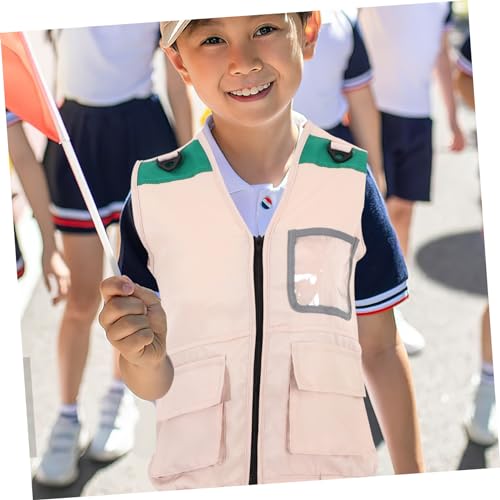 Vaguelly Outdoor Adventure Vest Tank Tops Child Camping Explorer Vest Child Outdoor Vest Child Outdoor Exploration Vest Lightweight Explorer Vest Children's Clothing Fabric Cosplay3