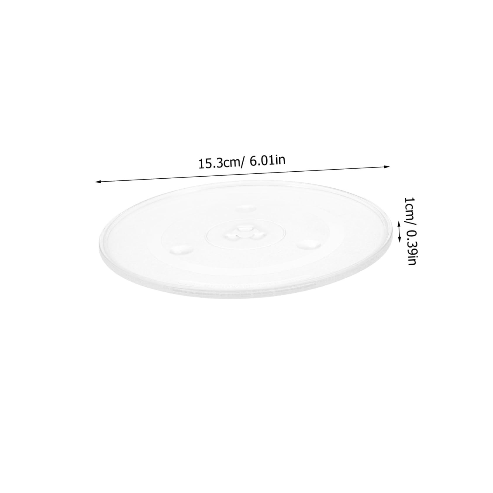 Yardenfun Microwave Glass Dish Sliding Tray for Microwave Rotating Serving Platter Replacement Plate 31.5cm Glass Plate