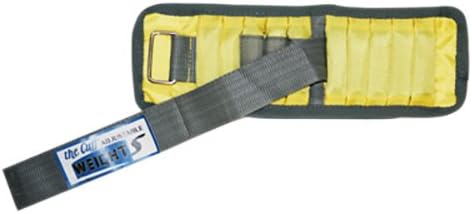 CanDoAdjustable Wrist Weight, Yellow, 2 Pound