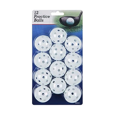 Intech Practice Balls with holes, 12 Pack (White) Cover