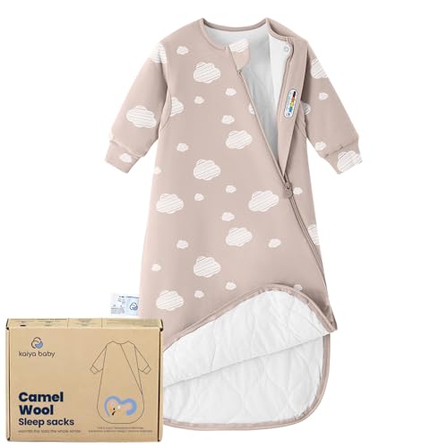 Image of kaiya baby Unisex Sleeping Bag for Babies and Toddlers 2.5 Tog Sleep Sack, Long Sleeve Sleep Sack, Wearable Blanket Baby
