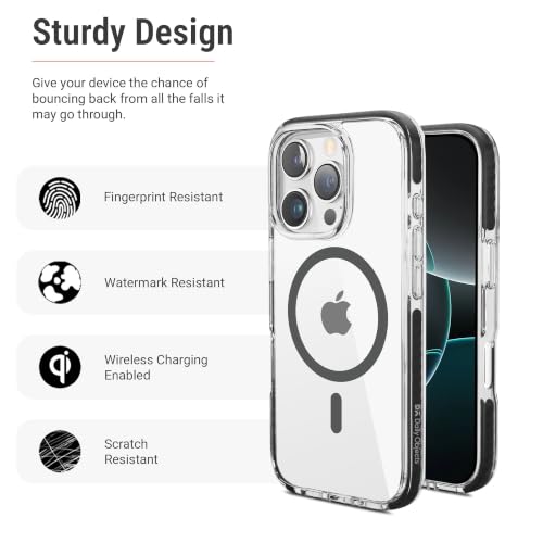 Image of DailyObjects Stride 3.0 Clear MagSafe Phone Case Cover for iPhone 16 Pro Max