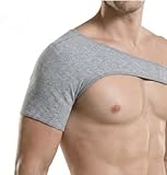 compresfit - Premium Compresfit Bamboo Shoulder Brace (Universal Fit Left/Right) Original (XL,Gray)