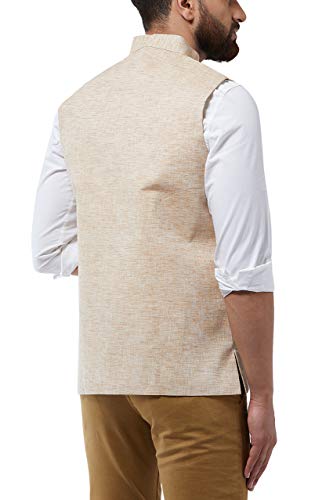 Image of SOJANYA (Since 1958 Men's Cotton Linen Blend Waist Coat