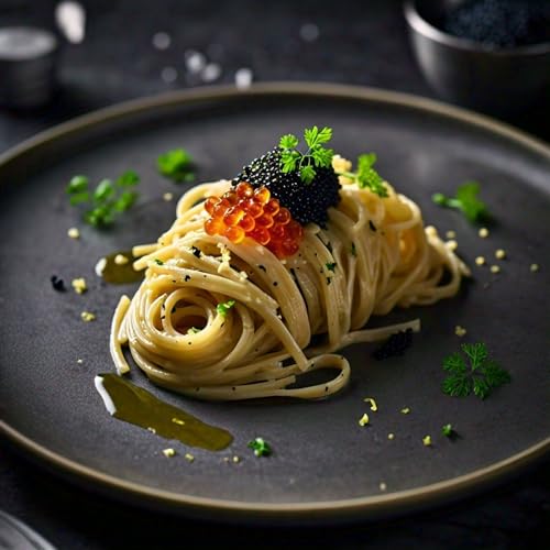 Pacific Secrets Red Vegan Caviar | Seaweed | No-Fish | Kosher | 4.4 oz Glass Jar