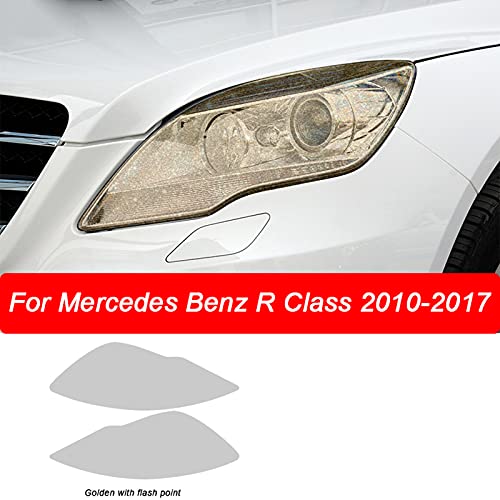 CGFZNUB Auto Koplamp Beschermfolie Transparant Gerookt Zwart TPU Sticker, voor Mercedes Benz R Klasse W251 2010-2017… - Image 3