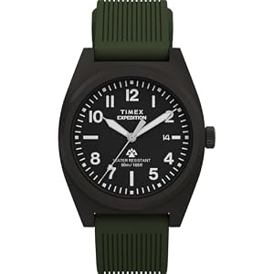 Timex Men's Expedition Capstone 39mm Green Two-Piece Quick Release - TW2Y18000VQ