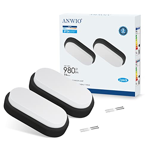 ANWIO Plafoniera LED Impermeabile Ovale, Applique