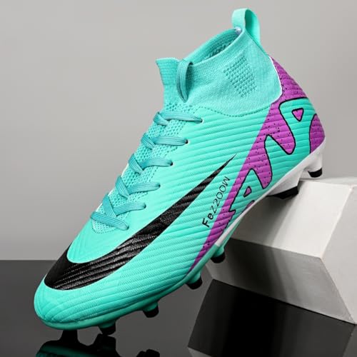 Hmhnsya Chuteiras Masculinas Com Ponta Alta Chuteiras De Futebol Para Meninos Treinamento Profission