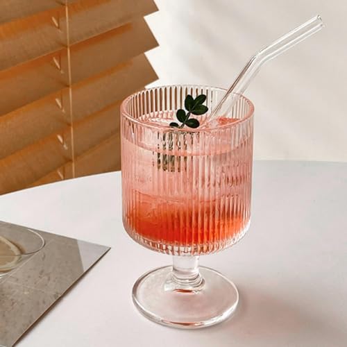 Image of Premium Wine Glasses 300ml, Set of 4 Long Wine, Burgundy Clear Glasses with Stem for Wedding Anniversary, Birthday, Gift (RKT-11, Set of 4)