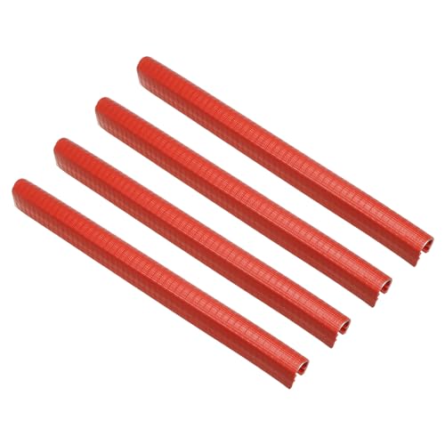 PATIKIL 11.8 Inch Skateboard Deck Guards Protector, 4 Pack Skate Deck Edge Protection Skateboard Protective Gear, Red