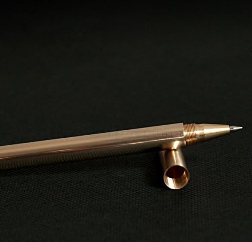 DIVISTAR QUALITY Retro Brass Signature Pen Handmade Pen EDC Tool Copper Pen （Smooth