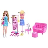 barbie fashion fever waves Vom Anziehen der Schaufensterpuppe und Ausprobieren von Outfits bis hin zum Entspannen auf dem Sofa oder dem Auftragen des Lippenstifts vor dem Spiegel die Spielmöglichkeiten sind endlos.