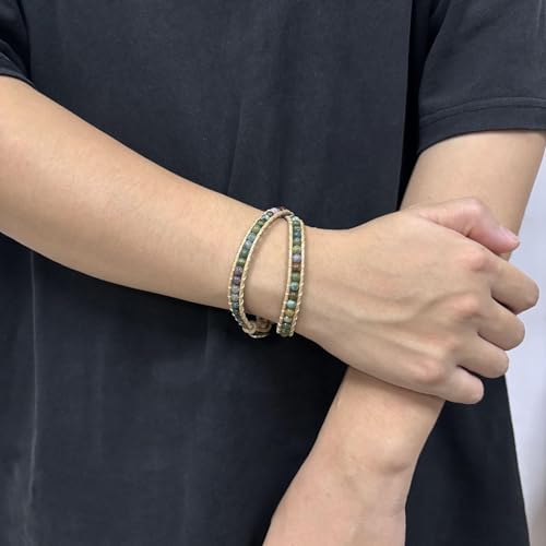 Turquoise Beaded Necklace, Natural Green Turquoise Choker for Women, Adjustable Turquoise Necklace for Western Jewelry, Boho Western Choker Necklace Gift for Her4