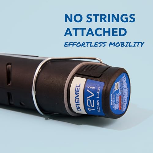 Dremel 8240 5/65 Cordless 12V Rotary Tool 2Ah Battery, Multitool kit with 2 Batteries, 5 Attachments, 1 Platinum Box, 65 Accessories for Cutting, Engraving, Sanding, Polishing, Grinding, Drilling 4 Dremel 8240 5/65 Cordless 12V Rotary Tool 2Ah Battery, Multitool kit with 2 Batteries, 5 Attachments, 1 Platinum Box, 65 Accessories for Cutting, Engraving, Sanding, Polishing, Grinding, Drilling - Image 4