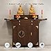 VinLeap Wooden Buddhist Altar Cabinet, 3-Tier Altar Table with Storage Drawer, Elegant Zen Style Entryway Console Table for Prayer, Meditation, Home Sanctuary