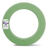 FloraCraft FloraFōM Wreath 1.9 Inch x 17.7 Inch Green