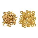 Lord of Battles Mushroom Head Rivets - Heavy Duty Solid Rivets Perfect for Wood, Metal, Leather & DIY Projects, Plate Armour or Helmets Repair (Mushroom Head - Set of 50, 8mm)