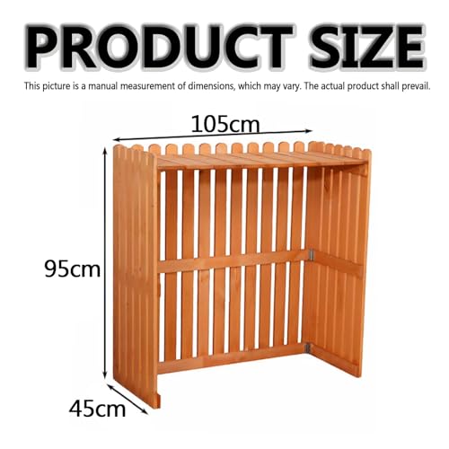 Cubierta de ventilación para aire acondicionado exterior madera 2