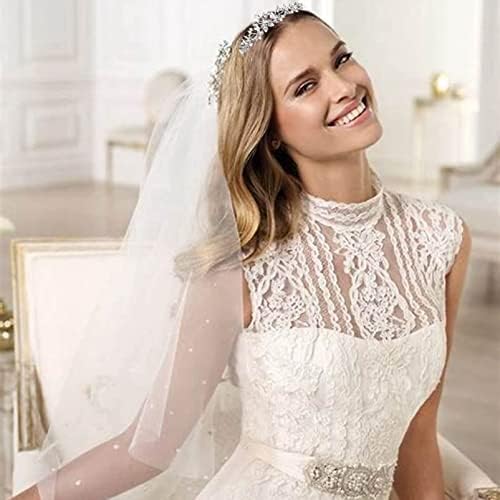 Flower Rhinestone Pearls Crowns Headband, Silver Crystal Bridal Crown Tiara for Girls Women Luxury Princess Hairband Headwear Wedding Prom Birthday Tiara Cosplay Party Costumes Hair Accessories