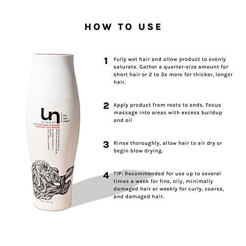 Unwash Anti Residue Hair Cleanse: Gentle Ph Balanced Daily Hair Cleansing Conditioning Wash,White 10 Fl Oz (Pack Of 1) #TOP4
