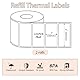 ElevaPulse 2-Rollen Selbstklebende Etikettenrolle 50 x 30 mm, Thermo-Etikettenpapier mit 220 Blatt pro Rolle, wasserfeste Aufkleber kompatibel mit B1/B21/B3S Etikettendrucker für Büro, Haushalt
