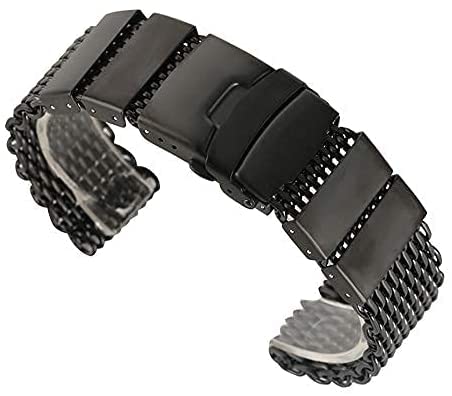 Bracelets de montre de remplacement robustes en acier inoxydable HQ