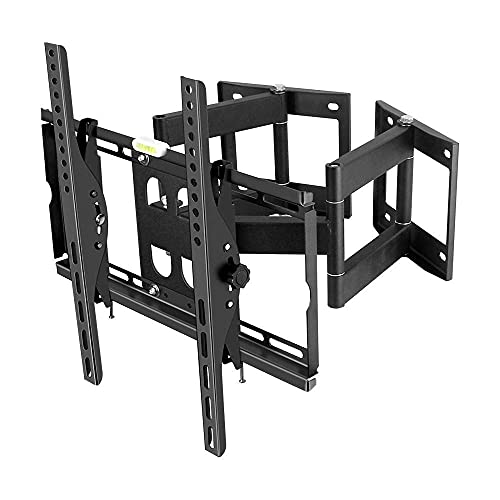Support mural TV inclinable et réglable en hauteur pour angle en acier robuste