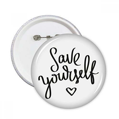 Badge bouton rond DIYthinker lot de 5, une idée cadeau décoration vêtement