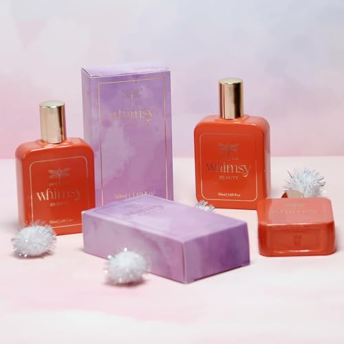 Image of Whimsy Beauty Kids Perfume for Girls | Water Based Alcohol Free Fragrance with Juniper Berry and Plum Notes | Skin Friendly Long Lasting Scent | 4 to 16 Years | Organic, Chemical Free | 50 ml (SLAY