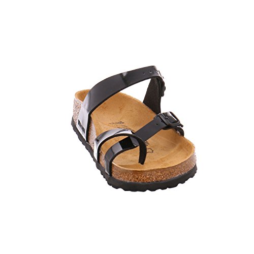 Image of Birkenstock Arizona Eva Mules /Clogs Men Black Mules Shoes, Black Black Patent, 11 US