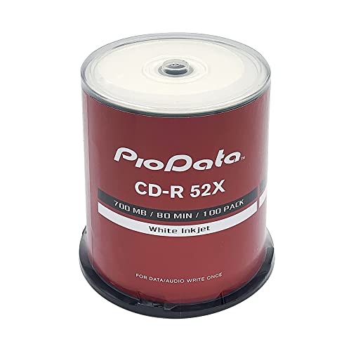 Snapklik.com : PioData CD-R 52X 700MB Moisture Resistant White Inkjet ...