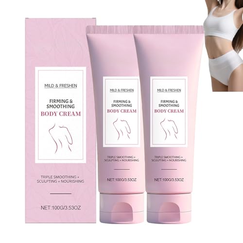 Crema corpo rassodante e levigante per pelle flaccida - Crema levigante e lozione idratante per pancia, interno coscia, glutei - Per pelle estremamente secca, formato da viaggio (2PCS)