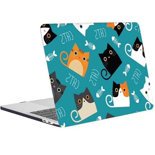 Coque Mac Book 12 Pouces Protection Case Plastique Étui Rigide Retina A1534 M1 Chats
