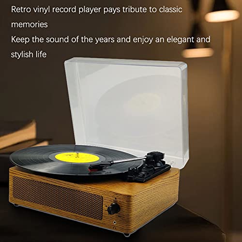 Phonographe rétro Simple en bois 7/10/12 pouces tourne-disque en vinyle avec couvercle anti-poussière tourne-disque 35… - Les Beatles, Paul McCartney, John Lennon, RIngo Starr, George Harrison Phonographe rétro Simple en bois 7/10/12 pouces tourne-disque en vinyle avec couvercle anti-poussière tourne-disque 35… – Image 3