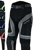TEXPEED Motorradhose Mit Protektoren Herren - Textil Wasserdicht Motorroller Motorrad Bikerin Mit CE Schutz Rüstung (EN 1621-1) Grau - 7XL Taille/Kurz Bein