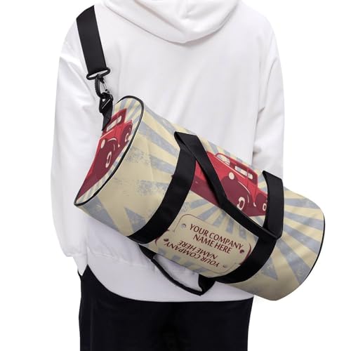 Sac week-end duffel bag voiture rétro 45cm multifonction
