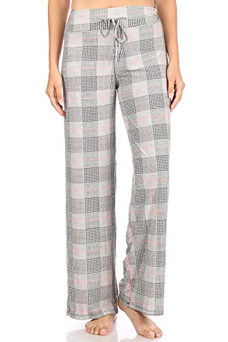 Image of Leggings Depot Women's Wide Leg Drawstring Pajama Pants for Lounge, Sleep