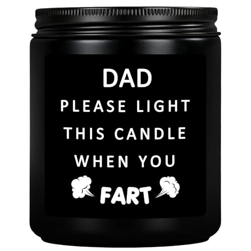 Fathers Day Funny Dad Gifts from Daughter Son Funny Dad Gifts Unique Christmas Thanksgiving Birthday Fathers Day Candle Gift