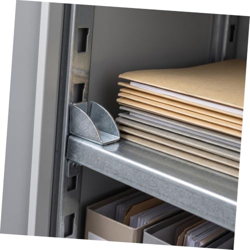 Alipis 30pcs Heavy Duty Metal Shelf Clips with Adjustable Bracket Supports Iron Shelf Pegs in Cabinets Silver Finish Tool-Free Adjustment Prevents Slipping for Office Environments - Image 6