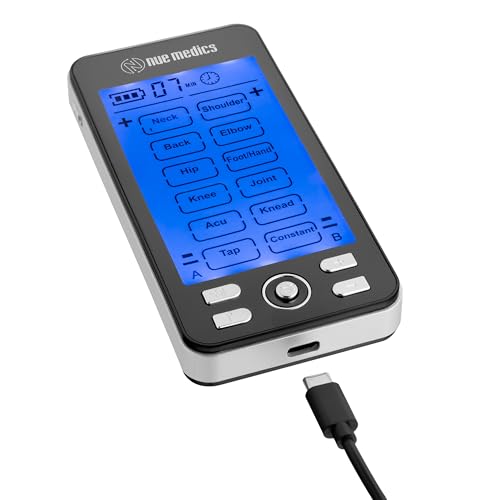 Image of TENS Unit Muscle Stimulator for Pain Relief Muscle Therapy Rechargeable EMS Device with Electrode Pads,Massager Belt & Foot Slippers Included, Electric Pulse Massager for Back,Neck,Shoulder,Sciatica