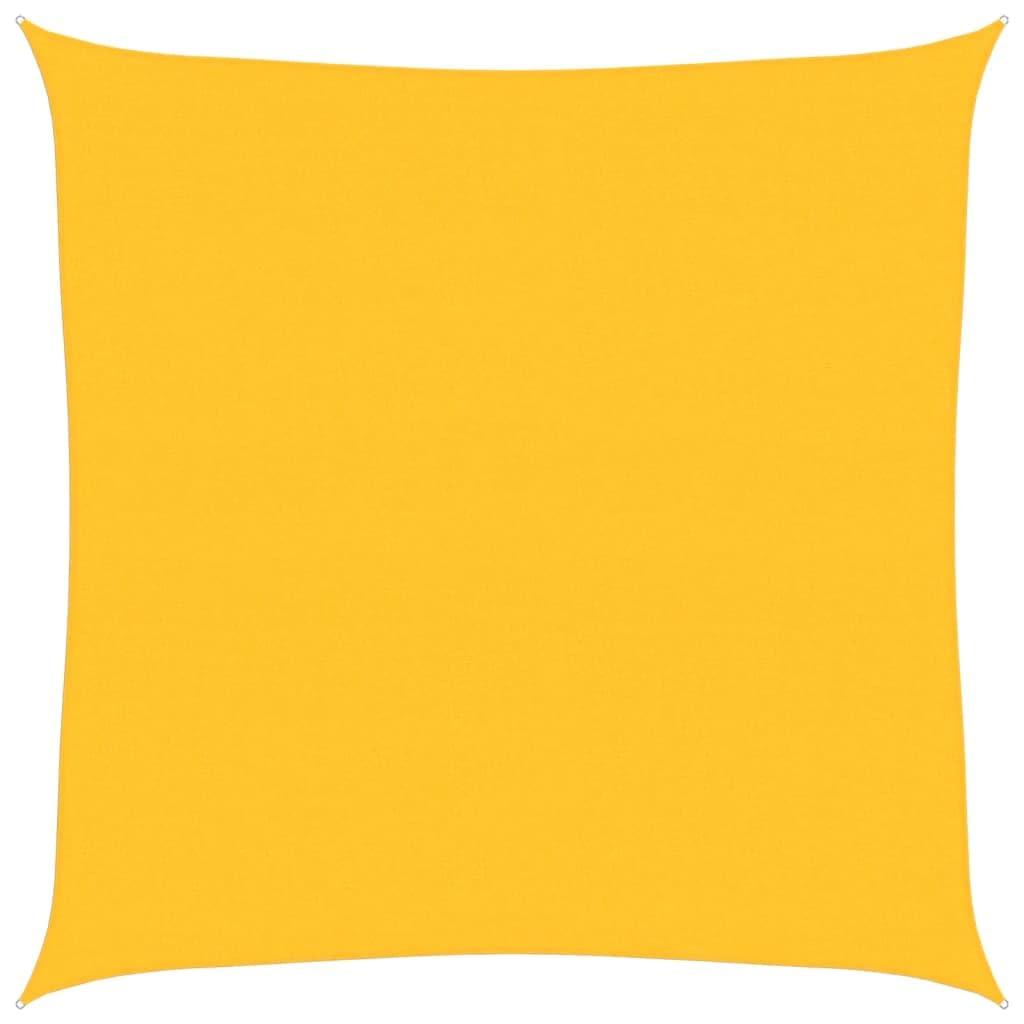 vidaXL Sunshade Sail 160 g/m² Square Yellow 6x6 m HDPE — image 1