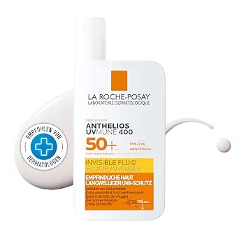 La Roche Posay Sun Fluid for the Face for Sun Allergy Prone and Sensitive Skin with Innovative UV Filter Mexoryl 400 SPF 50+, Anthelios Invisible Fluid UVMune 400, 50 ml - View 2