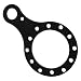 Assault Industries 100005SW0621 Black Universal Push-to-Talk Plate