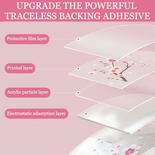 2-Rollen-Ecke-Caulk-Streifen, klares Caulk-Band-selbstklebendes Streifen-PVC-wasserdichtes Dichtungsband Pfirsichblüten-Caulk-Dichtungsband für Küchenspüle-Ecke-Badezimmer-Badewanne-WC (Set #1)