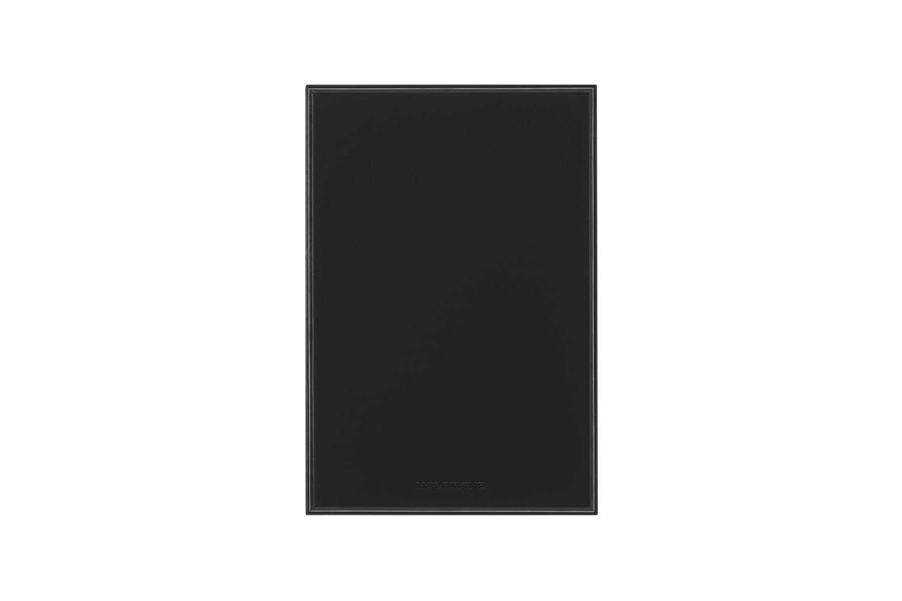 Moleskine - Notizbuch mit Kunstfell, Hardcover und Elastikverschluss, Großformat, Farbe Dunkelblau