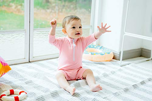 Image of VAENAIT BABY Girls One-Piece Swimsuit, UPF 50+ Long Sleeve Rash Guard, Ruffle Swimwear Infant & Toddler for 0-2 Years